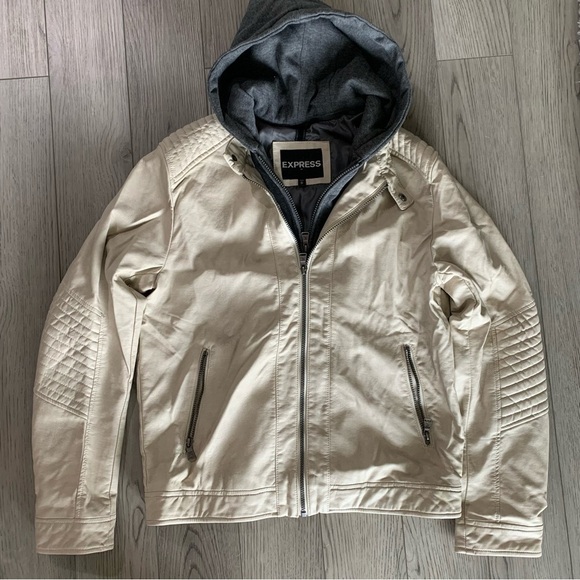 Express Other - Men’s Express Faux-Leather Jacket